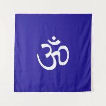 Om Aum disposition Kobolt blue hinduism Symbol