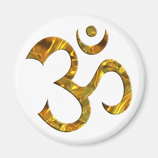 OM / AUM - GULD MAGNET (Framsidan)