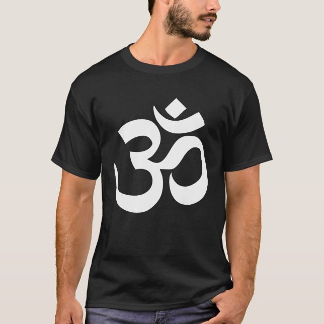 Om Aum Hippie Rave Yoga Meditation Gym T Shirt (Framsida)