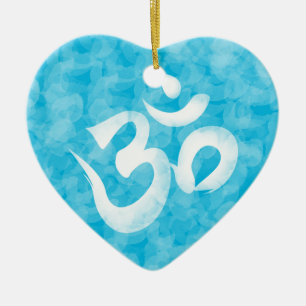Om/Aum Julgransprydnad Keramik