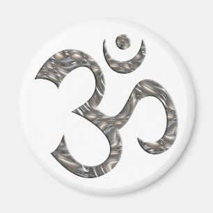 OM/AUM - SILVER MAGNET