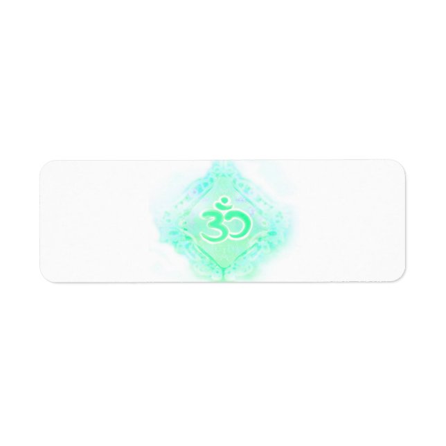 om aum-symbol Returadressetikett Returadress Etikett (Framsidan)