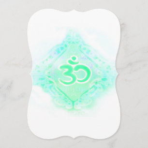 om aum-symbolinbjudan inbjudningar