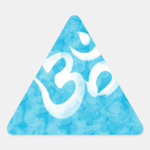 Om/Aum Triangelformat Klistermärke