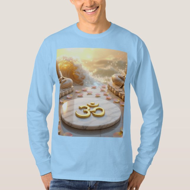 OM - AUM - ZEN BUDDHISM T SHIRT (Framsida)