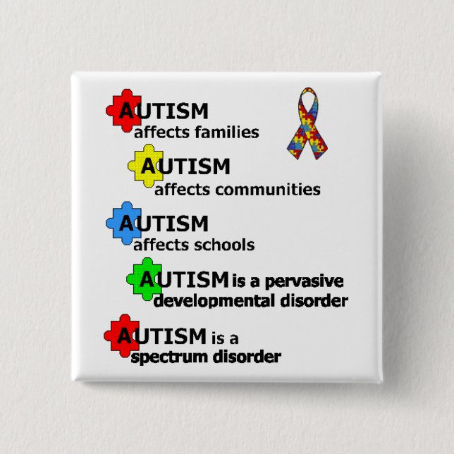 OM AUTISM KNAPP (Framsida)