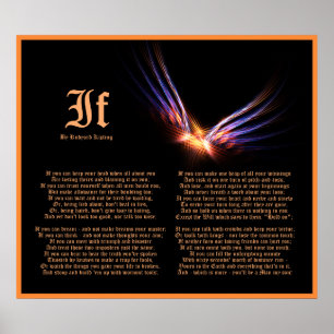 Om av Rudyard Kipling med Phoenix Firebird Print Poster