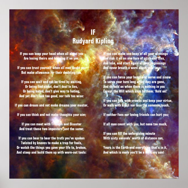 Om av Rudyard Kipling Poster (Framsidan)