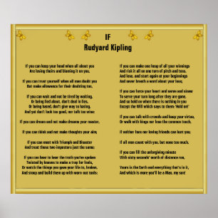 Om av Rudyard Kipling Poster