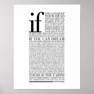 Om av Rudyard Kipling Poster