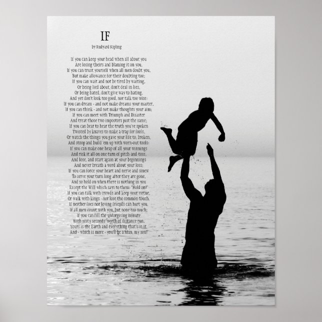 Om av Rudyard Kipling Poster 11 X 14 (Framsidan)