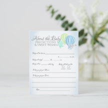 Om Baby Predictions Baby Shower Game-hölje