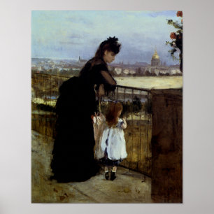 om Balkonin av Berthe Morisot Poster