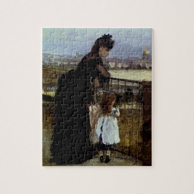 om Balkonin av Berthe Morisot Pussel (Vertikal)