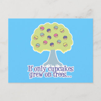 Om bara Cupcakes på Träd Vykort