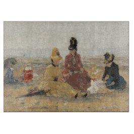 om Beach Trouville 1887 av Eugene Boudin