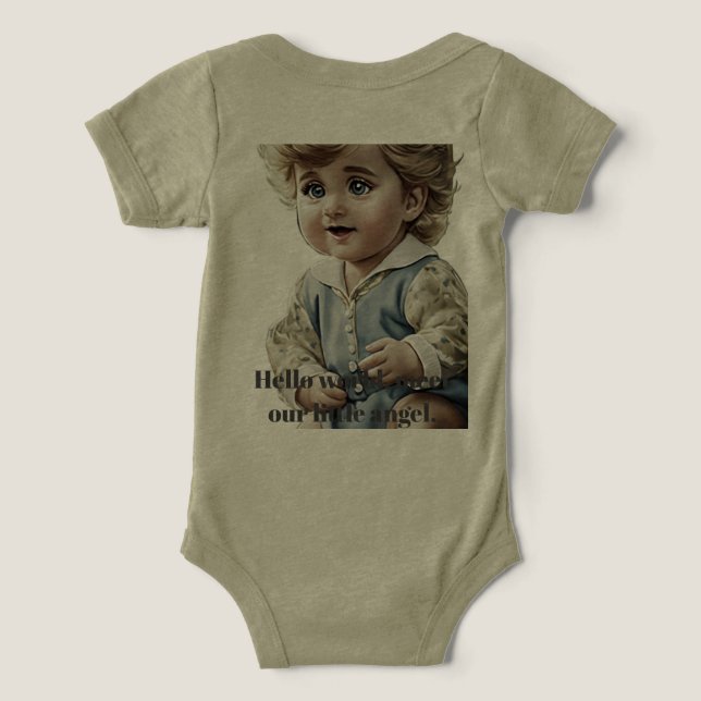 Om Bella+Canvas Spädbarn Tri-blend T Shirt (Design Baksida)