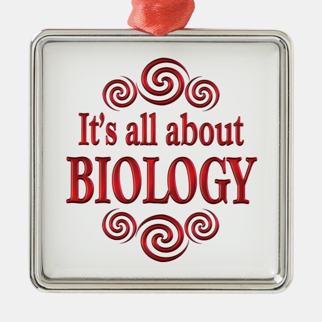 Om biologi julgransprydnad metall (Framsidan)