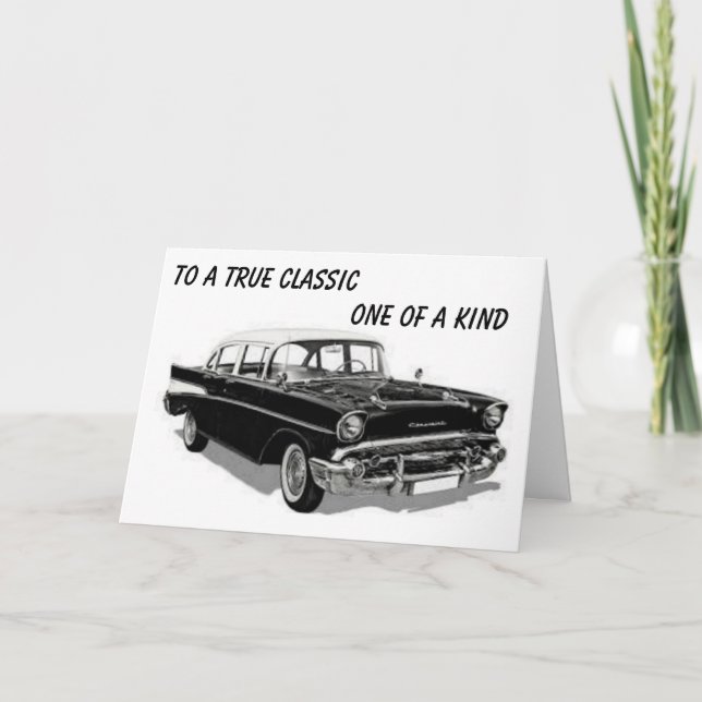 OM BIRTHDAG TILL ETT **TRUE KLASSIC**-KORT KORT (Framsida)