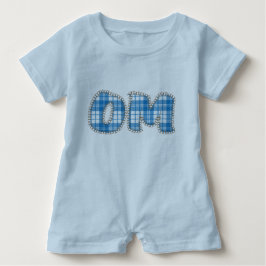 Om - Blå Play - Baby Yoga-kläder T Shirt