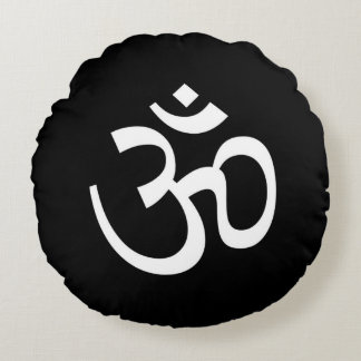 Om Black Pillow Rund Kudde
