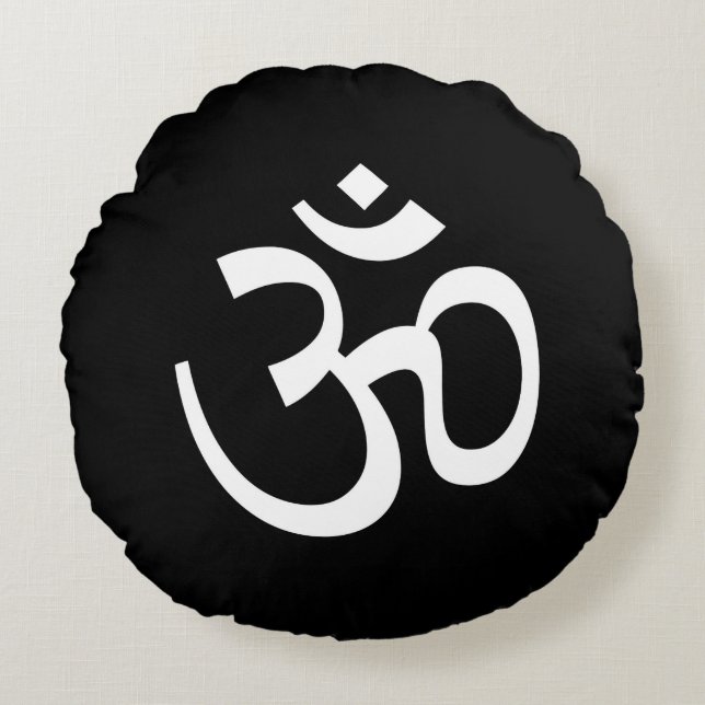 Om Black Pillow Rund Kudde (Framsidan)