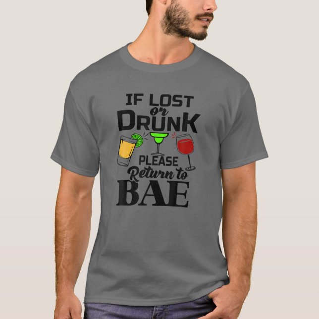 Om Borttappad eller dropp, återgå till bachelorett T Shirt (Framsida)
