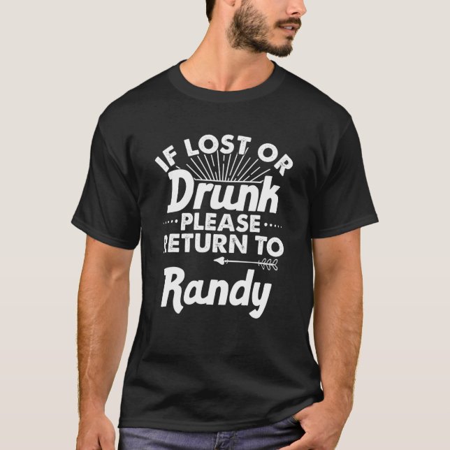 Om Borttappad eller dropp, återgå till RANDY Gift  T Shirt (Framsida)
