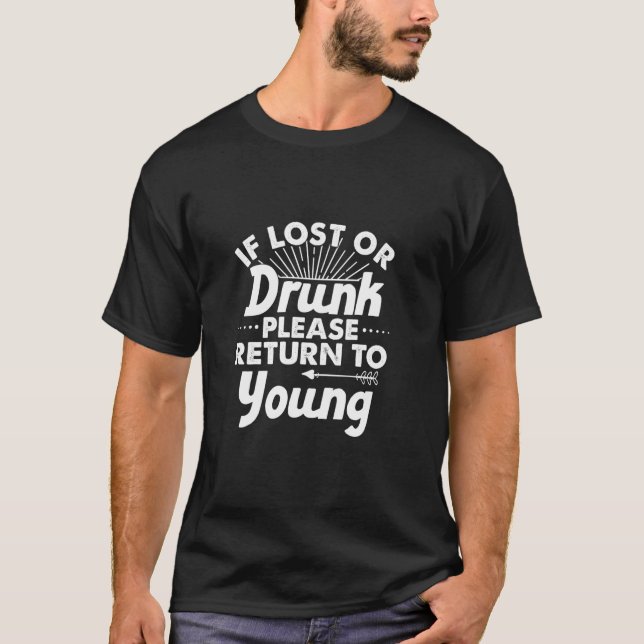 Om Borttappad eller runk, gå tillbaka till Unga Na T Shirt (Framsida)