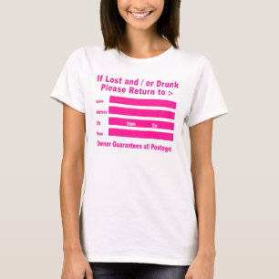 Om Borttappad och/eller Drunk ska du gå tillbaka t Shirt