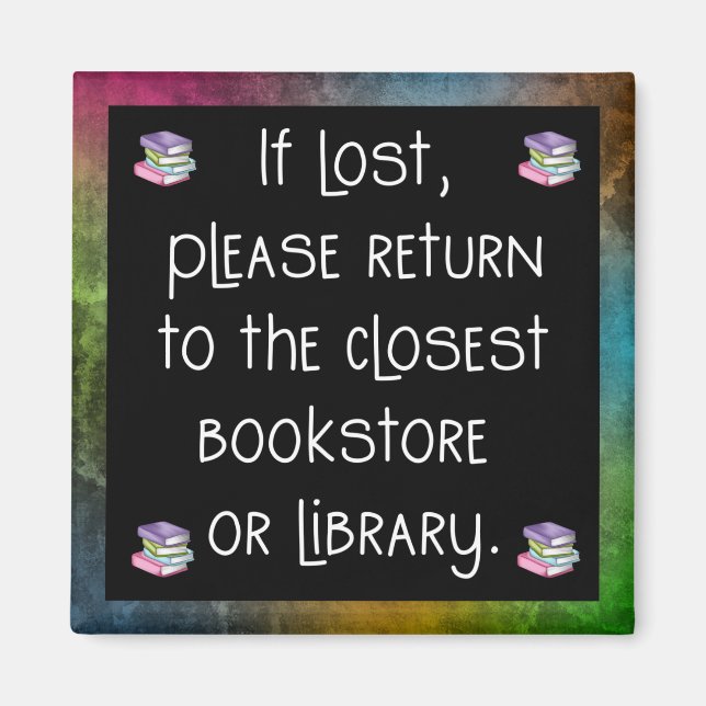 Om Borttappad, returnera magnet (Framsidan)