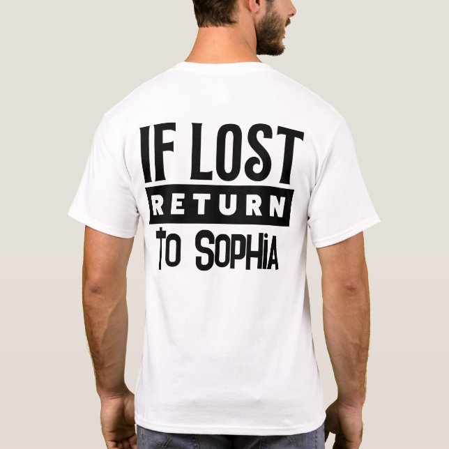 Om Borttappaden återgår till par matchningar är ja T Shirt (Baksida)