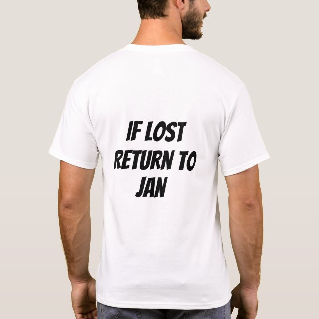 Om Borttappaden återgår till T Shirt (Baksida)