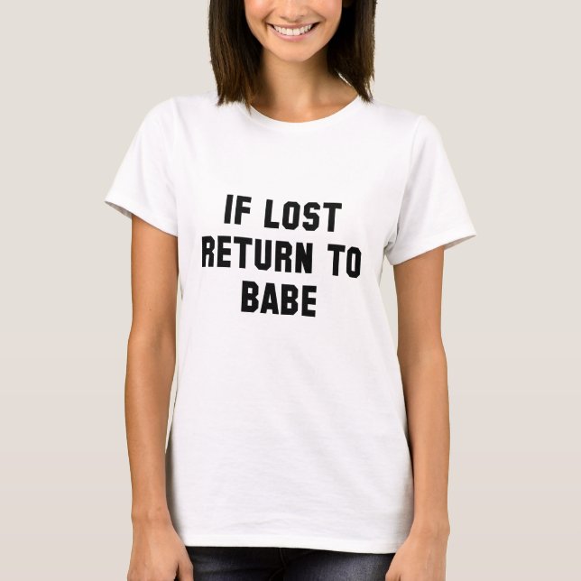 Om Borttappaden återvänder till Babe T Shirt (Framsida)