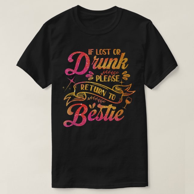 Om Borttappaden eller diskret, återgå till bästa B T Shirt (Design framsida)
