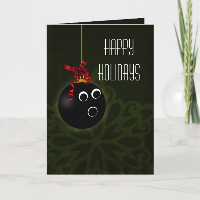 om bowlareare julkort helgkort (Framsida)