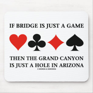 Om Bridge är precis ett grand Canyonhål för lek Musmatta