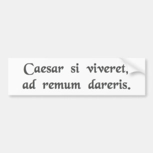 Om Caesar levde, skulle du vara fjättrad vid en år Bildekal