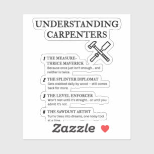Om Carpenters - Lättare träarbetsoffert Klistermärken