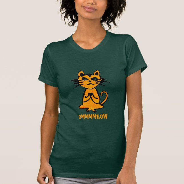 Om Cat - Funny Yoga T-Shirt för kvinnor (Framsida)