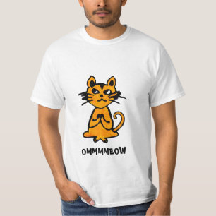 Om Cat - Funny Yoga T Shirt (manar)