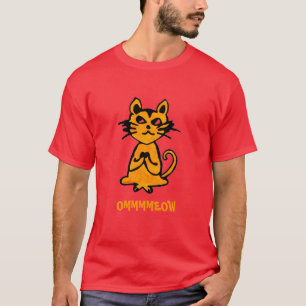 Om Cat - Funny Yoga T Shirt (manar)