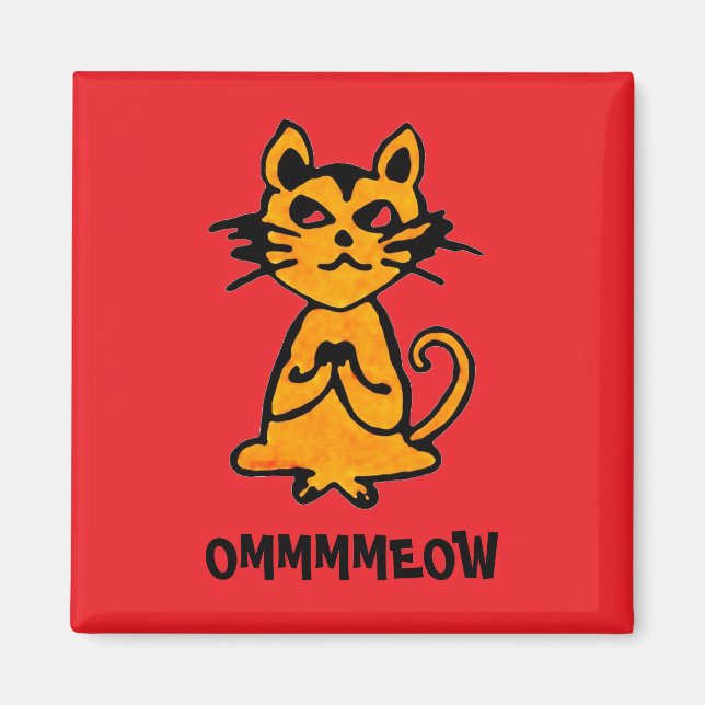 Om Cat Magnet - Funny Yoga Gifts (Framsidan)