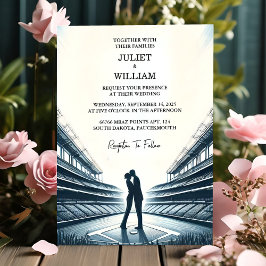 om Champion Team Boll Fält Pitch Baseball Bröllop Inbjudningar