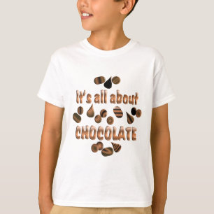 Om choklad t-shirt