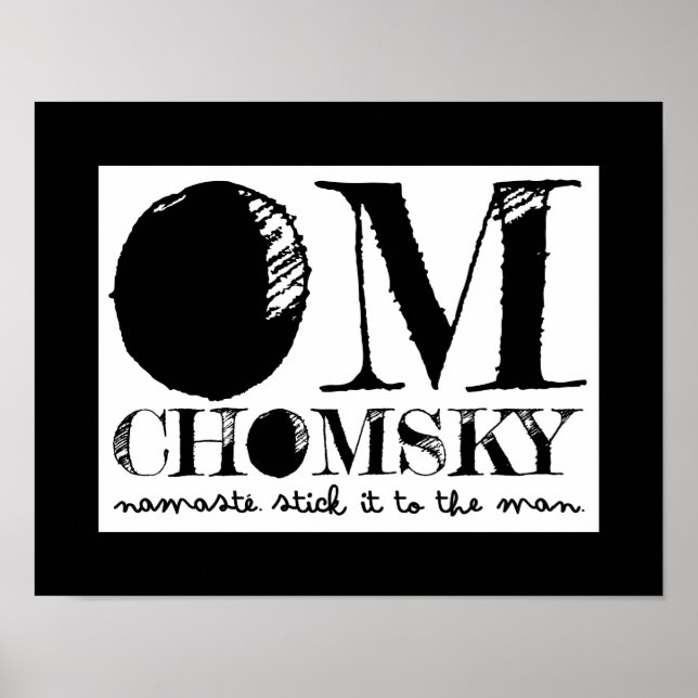 Om Chomsky Poster (Framsidan)