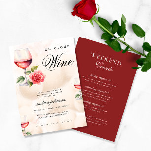 Om Cloud Vin Funny Winery Bachelorette Helg Inbjudningar