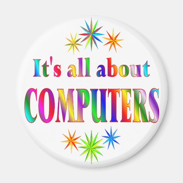 Om datorer magnet (Framsidan)