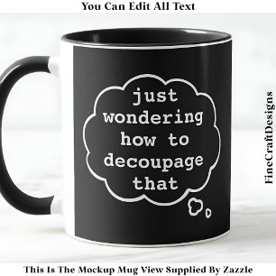 Om Decoupage, redigerbar 015-slump Mugg