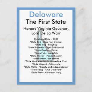 Om Delaware Vykort